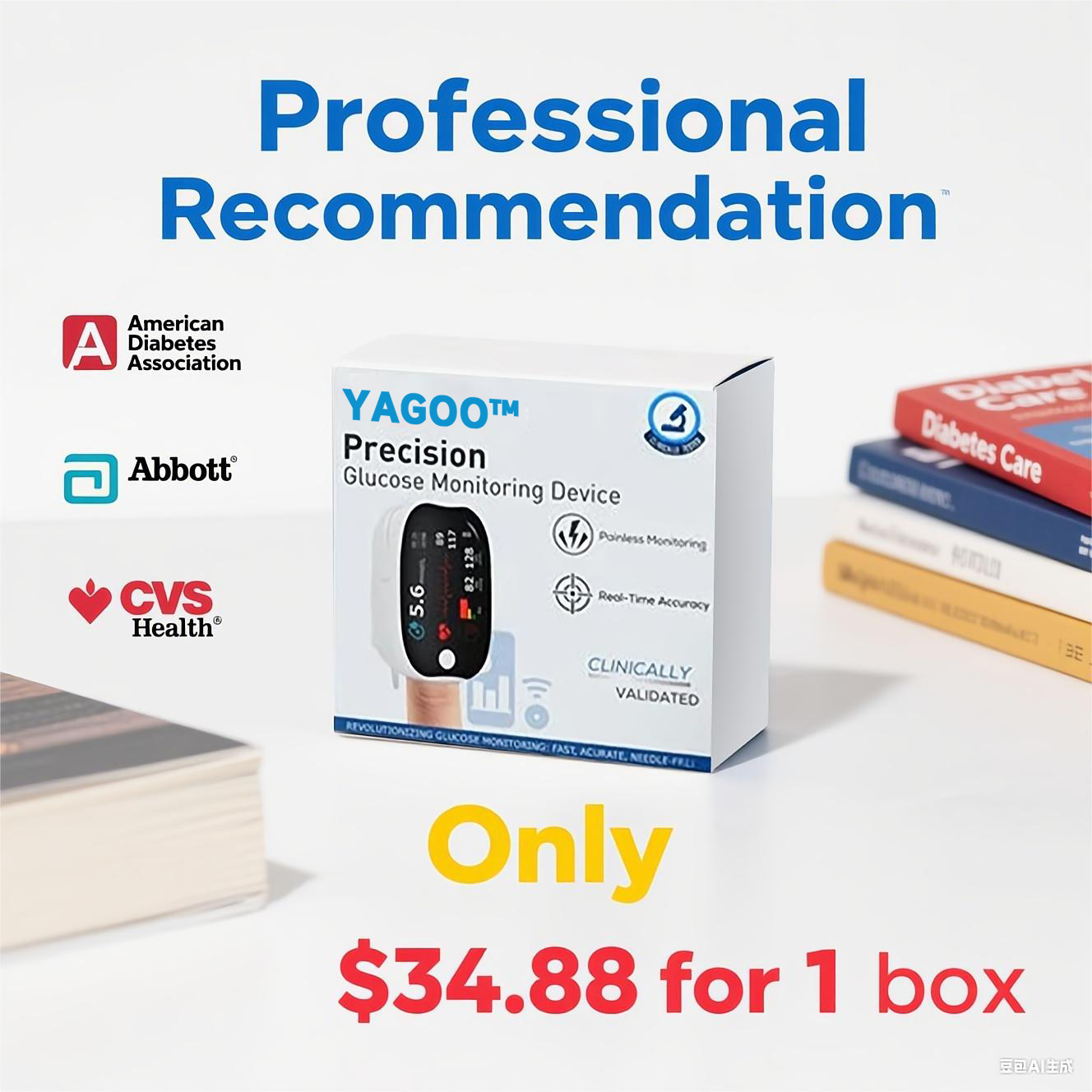 Advanced Laser Glucose Monitor â No Pricks, 99.9% Accuracy!!!
