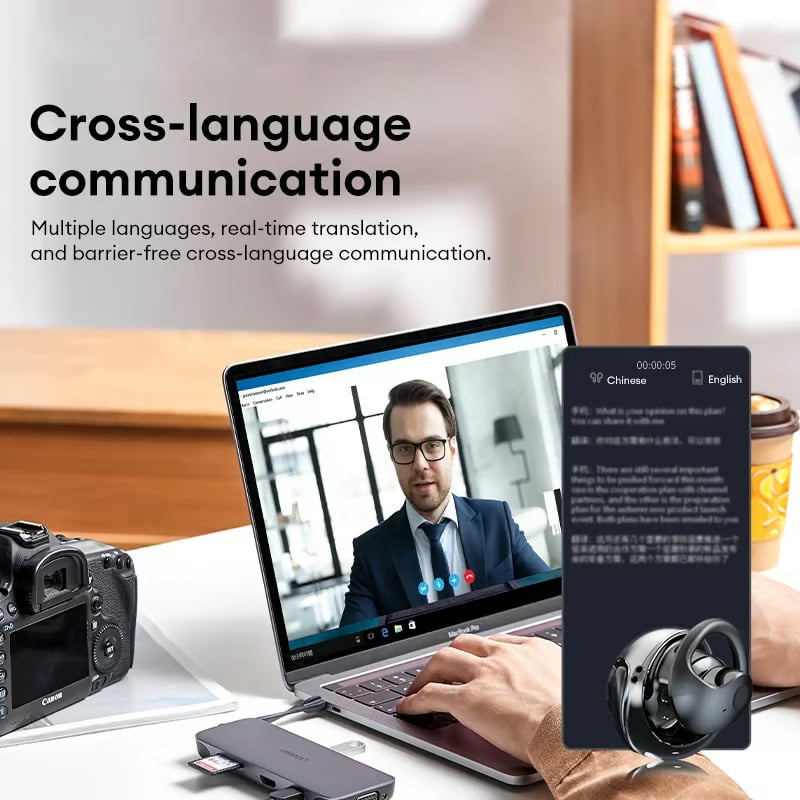 đLAST DAY SALE 60% OFFâ°AI Translation T26 Pro MAX Wireless Bluetooth Translation Earbuds