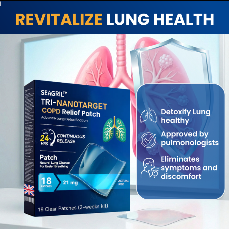 SEAGRIL™ Tri-NanoTarget COPD Relief Patch🔬 Breathes for you in 10 min