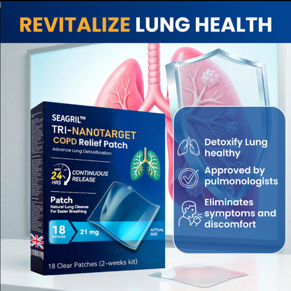 SEAGRIL™ Tri-NanoTarget COPD Relief Patch🔬 Breathes for you in 10 min