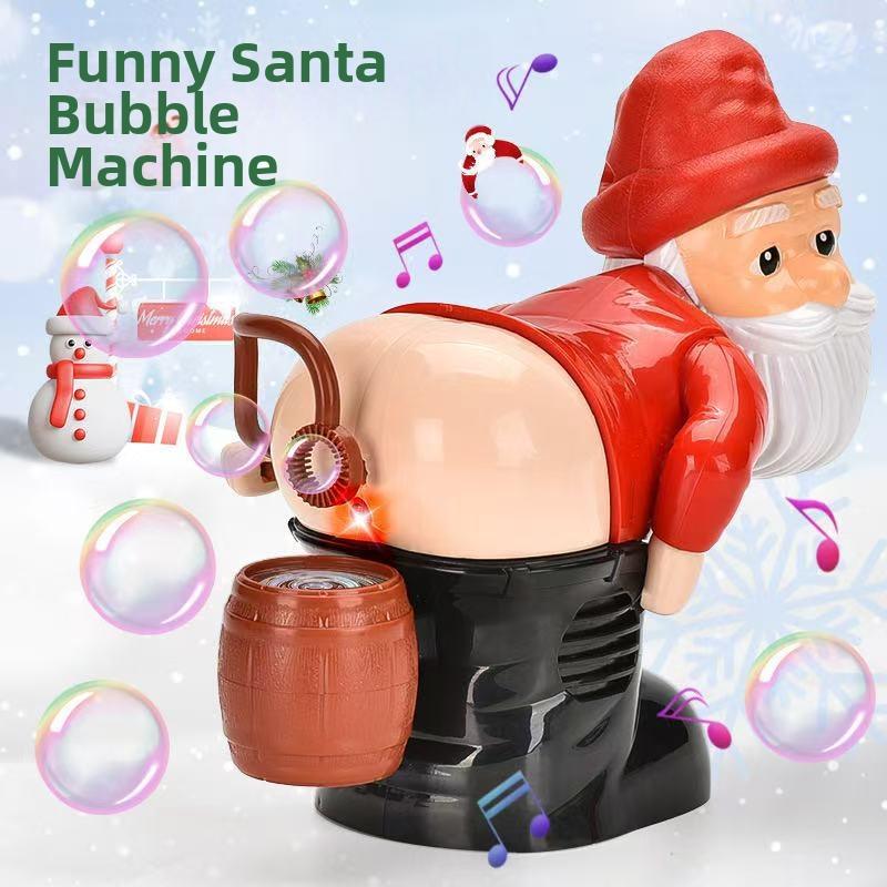 🎅🎁 Santa Claus Bubble Machine – Funny Farting Santa Toy with Lights, Music & Bubbles | A Must-Have Christmas Hit for Kids’ Holiday Fun! 🎅