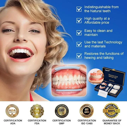 Ends Today: 70% OFF! ⏰Yagoo™ Medical Full Denture with Strong Suctiond🦷Obtain American Dental Association (ADA) Certification