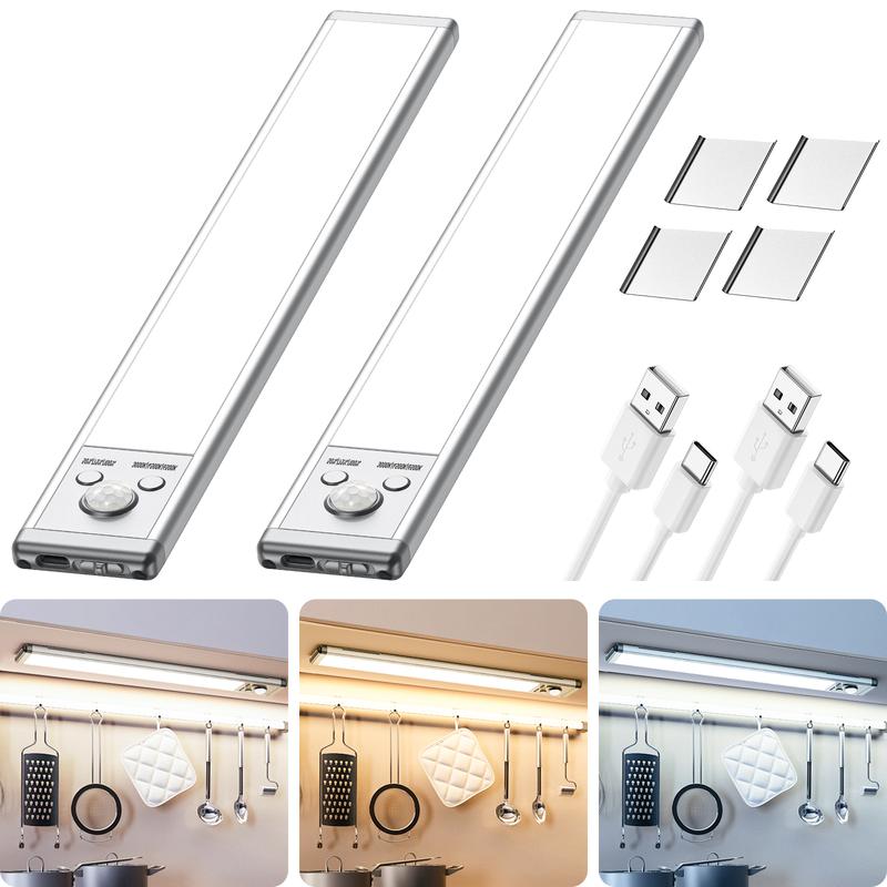 TIW0RLD Under Cabinet Lightsm,76LED Motion Sensor Night Light Indoor