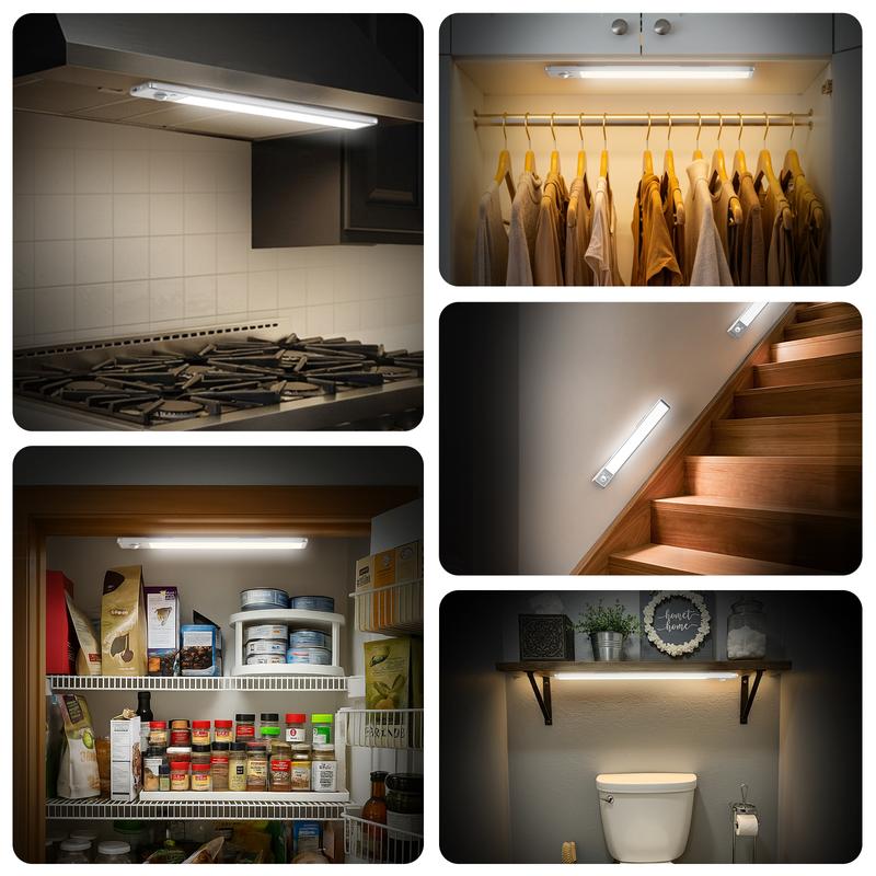 TIW0RLD Under Cabinet Lightsm,76LED Motion Sensor Night Light Indoor