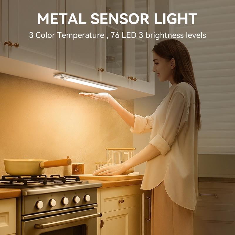 TIW0RLD Under Cabinet Lightsm,76LED Motion Sensor Night Light Indoor