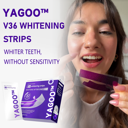 🦷Yagoo™ V36 Whitening Strips – Professional Teeth Whitening at Home(UPGRADED VERSION)
